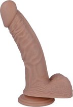 Mr. Intense - dildo - dildo vibrator - dildo vrouwen - dildo mannen - dildo anaal - dildo xxl  - beige - flexibel - 20,8cm Ø 3,8cm / sex / erotiek toys