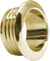 Ring - Rozet mini - Glans vermessingd - Kunststof - Voor plaatdikte 16mm