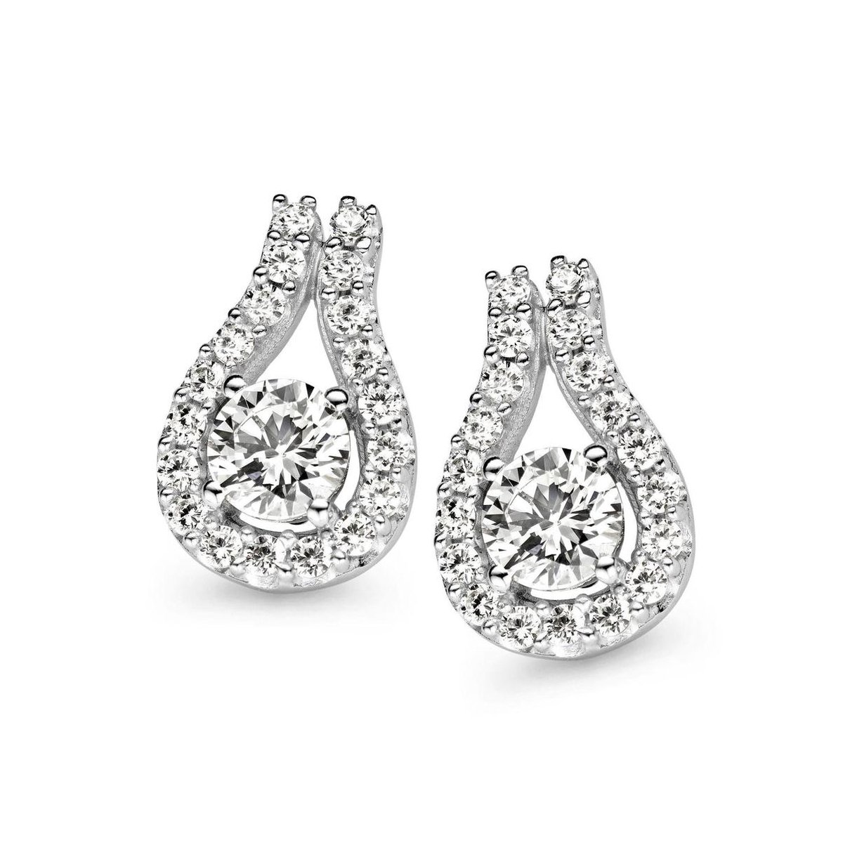 Orphelia ZO-5139 - Oorknoppen - Zilver 925 - Zirkonia - 1.9 cm