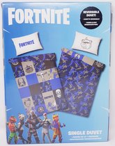 FORTNITE 1 PERSOONS DEKBEDOVERTREK - DUBBELZIJDIGE BEDSET - 140X200 CM