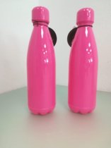 kunststof drinkbekers - donker roze - 2 stuks - 750 ml