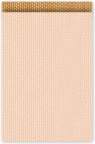Papieren zakjes - cadeauzakje - 17×25cm - cadeau - roze met stippen - 10st