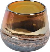 Rasteli Vaas Glas Zwart-Bruin-Gemêleerd D 12 cm H 10 cm‎‎