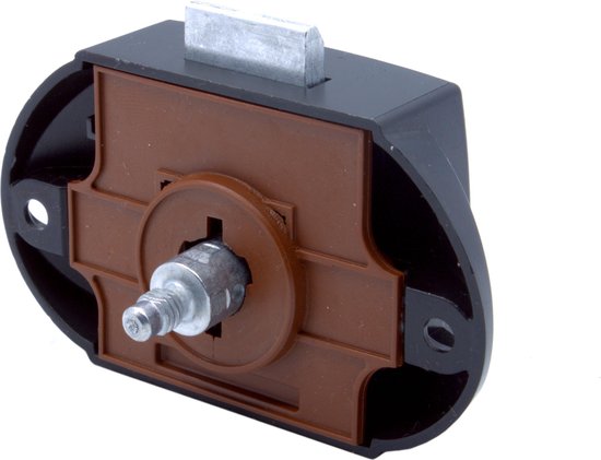 Push-lock drukknopslot opschroefslot - Kunststof - Zwart - Voor je boot, camper of caravan