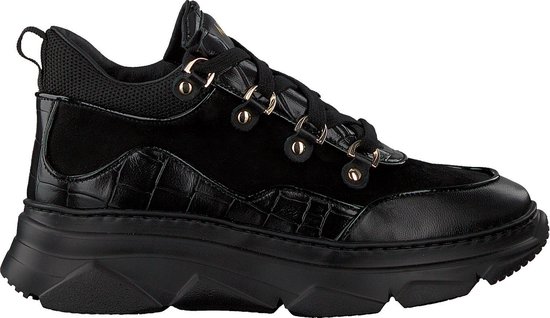 Notre-V J5314b Lage sneakers Leren Sneaker Dames Beige - Schoenen.nl