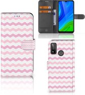 GSM Hoesje Huawei P Smart 2020 Hoesje ontwerpen Waves Roze