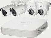 Kit vidéosurveillance Dahua NVR 4 canaux Poe 2 Minibullet 2 MiniDome 1 HardDsik 1 Panneau de vidéosurveillance