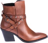 HIP D1962 Enkellaarsjes Gesp Bruin - Maat 38