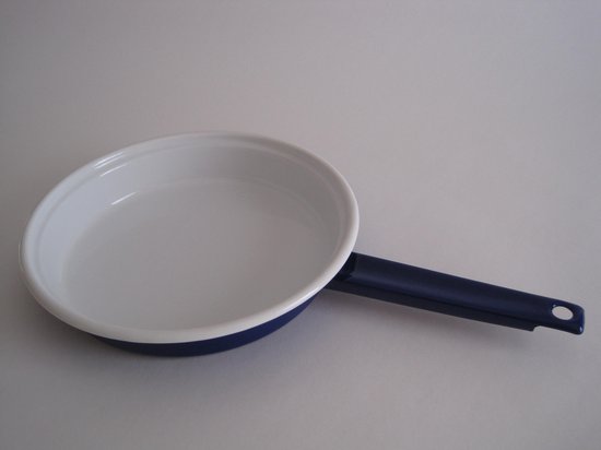 Emaille koekenpan - Ø 23 cm - donkerblauw | bol.com