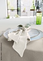 Mistral Home - SERVET - waterafstotend - katoen polyester - 43x43 cm - gebroken wit