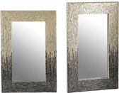 Spiegel Grijs Verouderd effect Spiegel (2,5 x 91,5 x 61,5 cm)