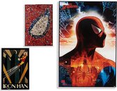 Schilderij Spiderman-Ironman (3 x 91,5 x 61,5 cm)