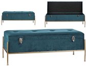 Kastbank Groen Fluweel (40 x 43 x 120 cm)