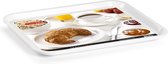 1x Plateaux en plastique blanc 41,5 x 31 cm - Matériel de cuisine - Servir les boissons - Servir Lames / Plateaux
