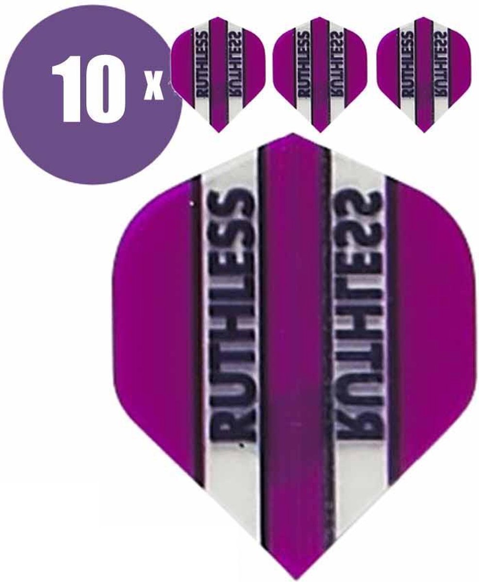 ABC Darts - Dart Flights - Ruthless Classic Paars - 10 sets (30 stuks)