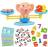 Afbeelding van het spelletje Educatief Speelgoed - Piggy Balance -Monkey Balance - Educatief Speelgoed voor Kinderen Vanaf 3 Jaar - Speelgoed voor jongens en Meisjes - Interactief speelgoed - Leer Wiskunde en Rekenen - Leren Rekenen - Leren Tellen - 64 Stuks