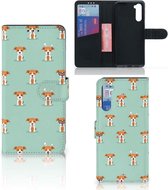 Bookcase OnePlus Nord Smartphone Hoesje Pups