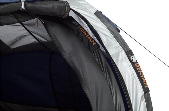 Deryan Luxe Cocoon Pop Up Tent - Anti-UV 50+ 2 Seconds - Zilver/ Zwart - 2 Persoons van Merkloos — afbeelding 4