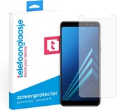 Telefoonglaasje Screenprotector Samsung Galaxy A8 2018 - Case Friendly - Gehard Glas Screenprotectors Geschikt voor Samsung Galaxy A8 2018 - Beschermglas