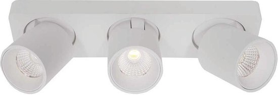 Plafondlamp Laguna 3L Wit - LED 3x6W 2700K 3x540lm - IP20 - Dimbaar > spots verlichting led wit | opbouwspot led wit | plafondlamp wit | spot led wit | led lamp wit | design lamp wit