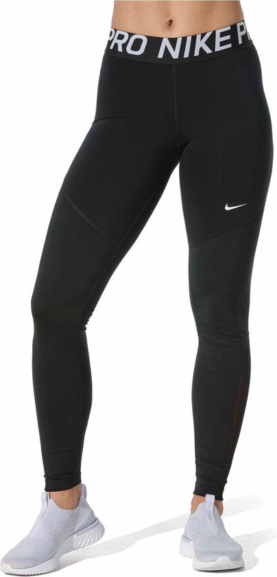 Nike Nk Pro Dames Sportlegging - Black/White - Maat S | bol