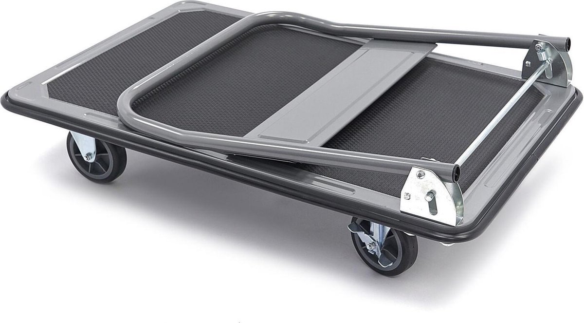 350 Kilo Opvouwbare Transportwagen / Transportkar / Plateauwagen / Bagagekar met Rem – foto 2