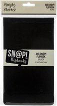 Simple Stories - Sn@p Flipbook/ Fotoboek - met 10 Pocket pagina's van 10x15cm - Zwart