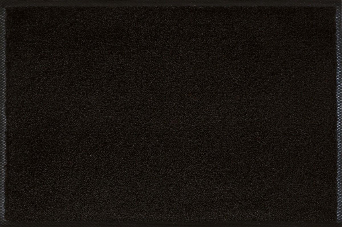 Kleen-Tex Deurmat Wash+Dry Raven Black, 40 x 60 cm.