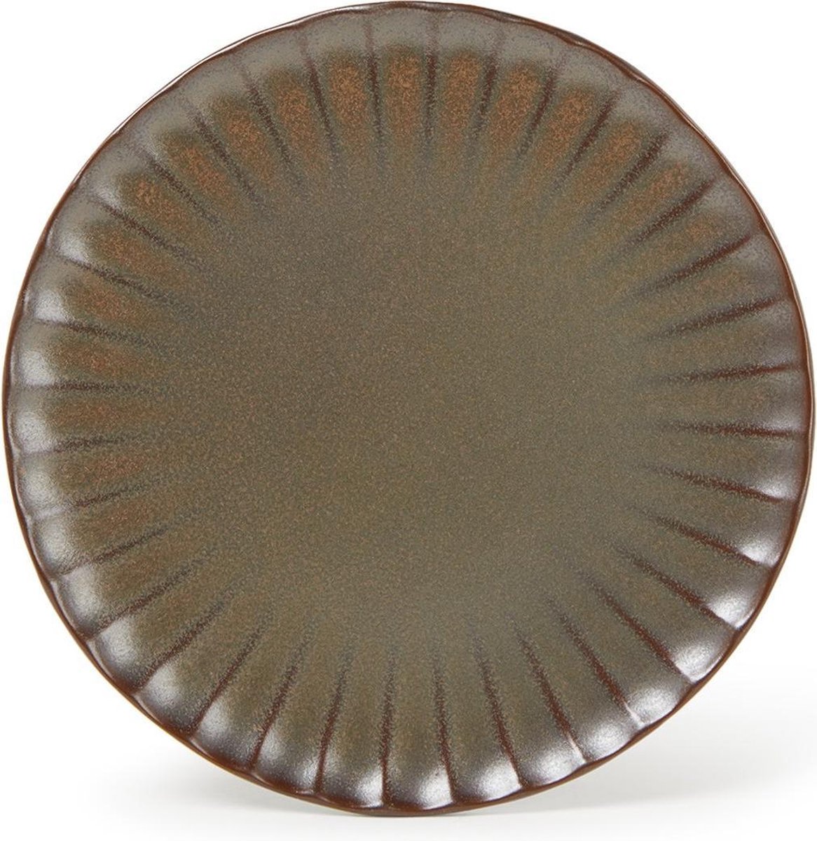 Serax Surface By Sergio Herman Bord Inku Bruin D 18 cm H 1.7 cm