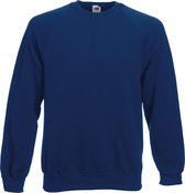 Fruit Of The Loom Kind/ Kinderen Unisex Raglan Mouwen Sweatshirt (Marine)