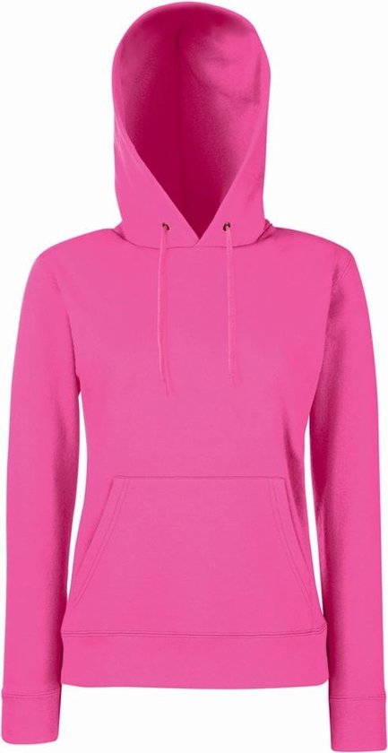 Fruit of the Loom - Lady-Fit Classic Hoodie - Roze - M