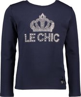 Le Chic Meisjes T-shirt - Blue Navy - Maat 152