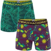 Muchachomalo - 2-pack boxershorts - man smiley - Acid house - M