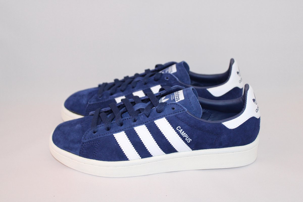adidas CAMPUS BZ0086 - schoenen-sneakers - Unisex - blauw/wit - maat 45 |  bol.com