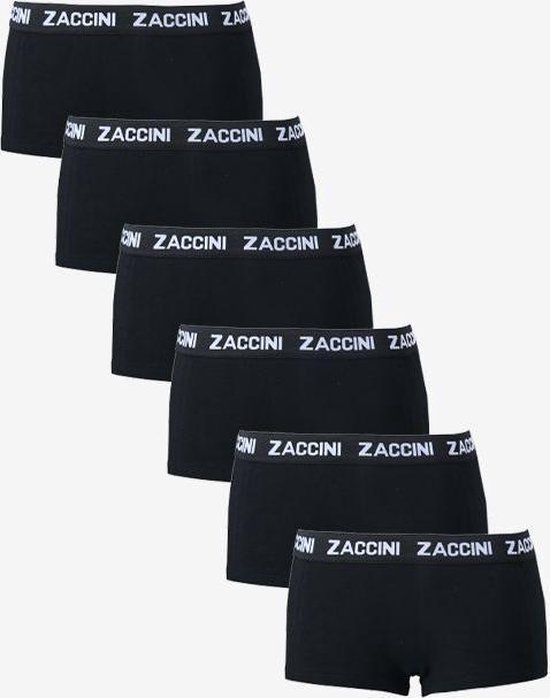 Zaccini 6-pack dames boxershorts zwart | bol.com