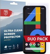 Rosso Screen Protector Ultra Clear Duo Pack Geschikt voor Google Pixel 4A | TPU Folie | Case Friendly | 2 Stuks