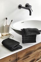 Byrklund Bath Basics Gastendoekje Zwart 30X50cm - Set van 6