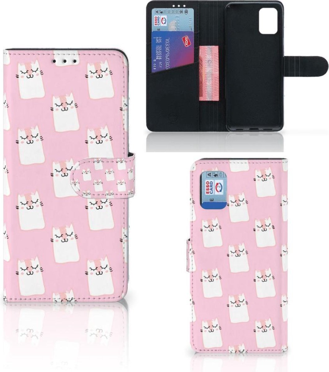 Samsung Galaxy A31 Telefoonhoesje met Pasjes Sleeping Cats