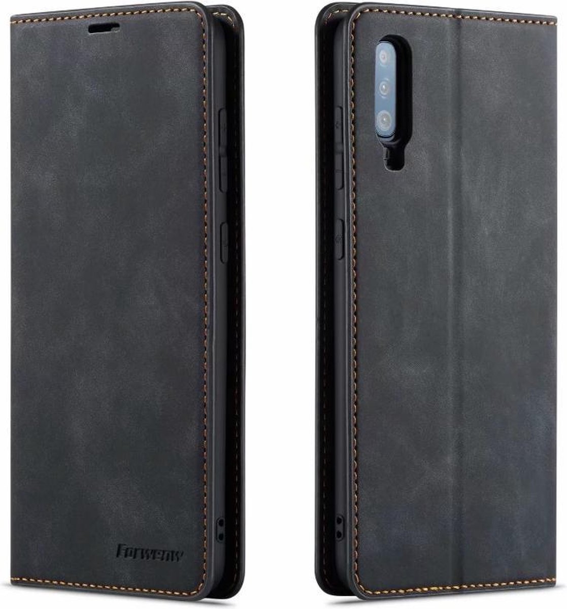 Huawei P40 Pro Telefoonhoesje | Hoogwaardig Leren Bookcase | Portemonnee | Zwart op Prijzenvolger.com