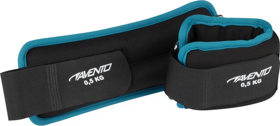 Avento Pols/Enkel Gewicht Neopreen - 2x 0.5 kg - Zwart/Blauw