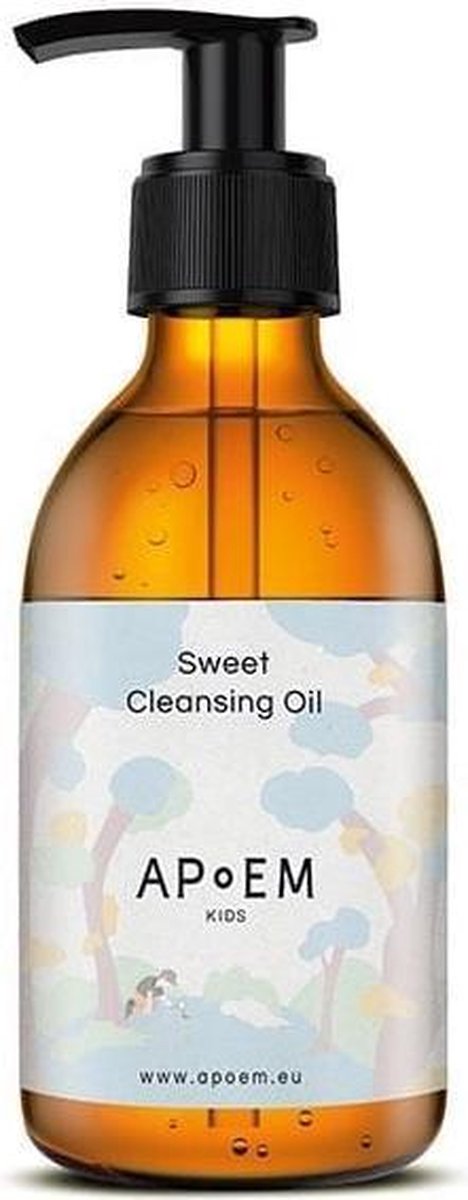 APoEM - Sweet Cleansing Oil - Reinigingsolie gezicht - Speciaal voor kinderen en jongeren - 250ml - Vegan - Natuurlijke reiniging