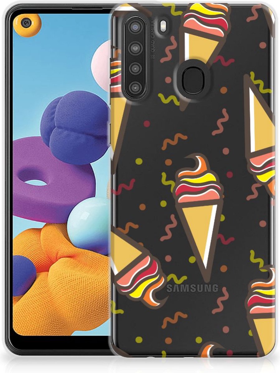 TPU Hoesje voor Samsung Galaxy A21 Siliconen Case Icecream