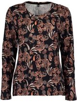 Blue Seven dames shirt LM zwart print - maat 42