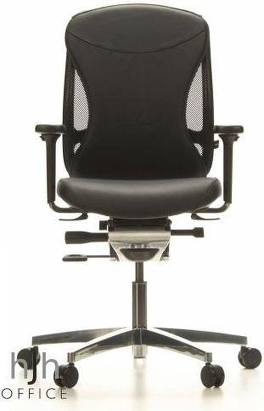 Topstar Stably Chair 30 - Bureaustoel - Zware belasting - Leder - Zwart |  bol.com