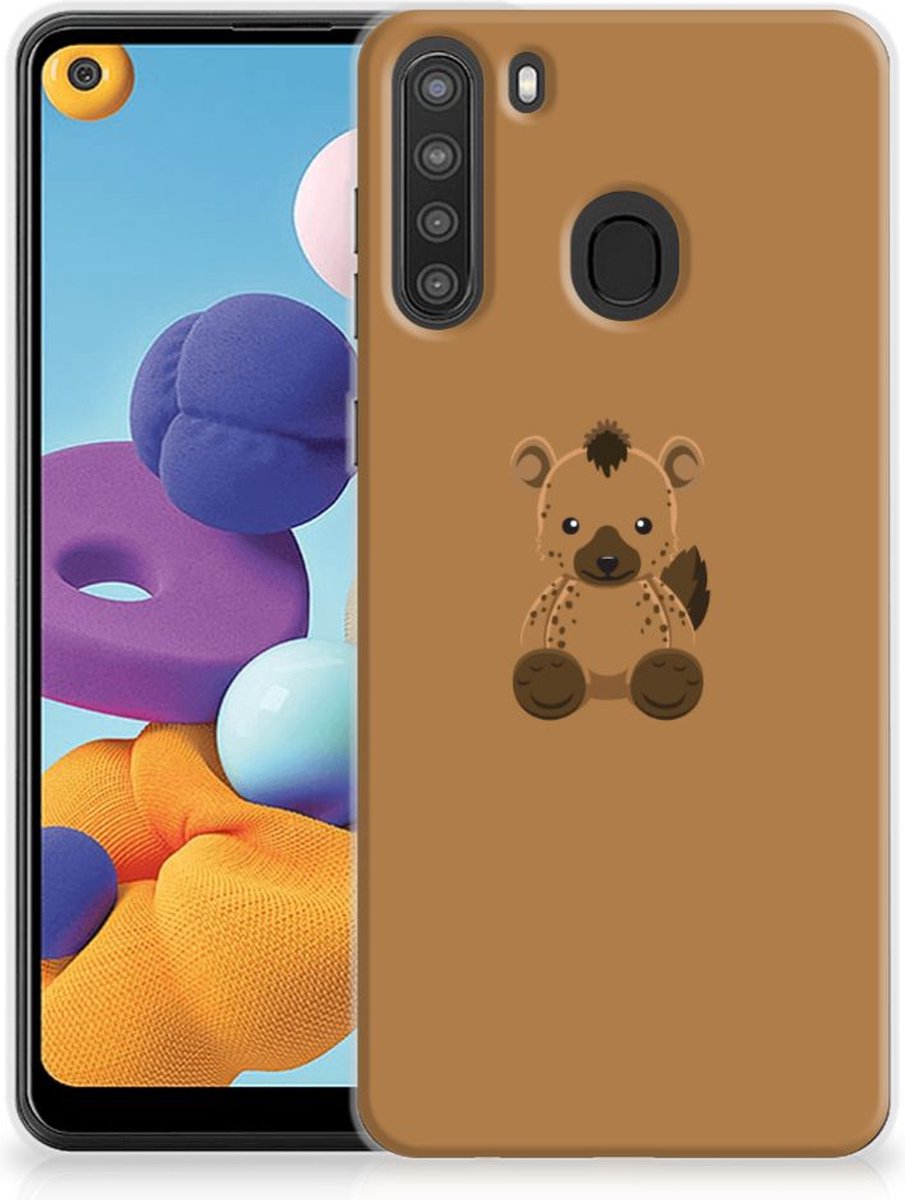 Samsung Galaxy A21 Telefoonhoesje met Naam Baby Hyena