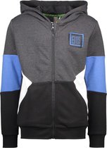 B-nosy Jongens Trui - Black-Grey melee - Maat 98