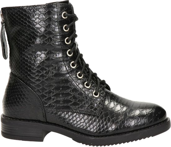 Dolcis dames veterboot - Zwart - Maat 37 | bol.com
