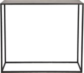 Clayre & Eef Sidetable 100x30x85 cm Zwart Ijzer Rechthoek Wandtafel Haltafel Console Tafel