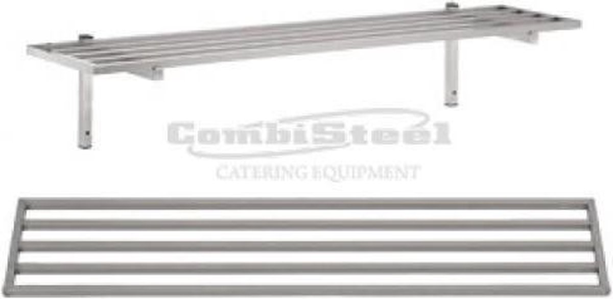 Professionele Rvs Spijlenrooster | 160x30cm | Combisteel | 7419.0306 | Horeca