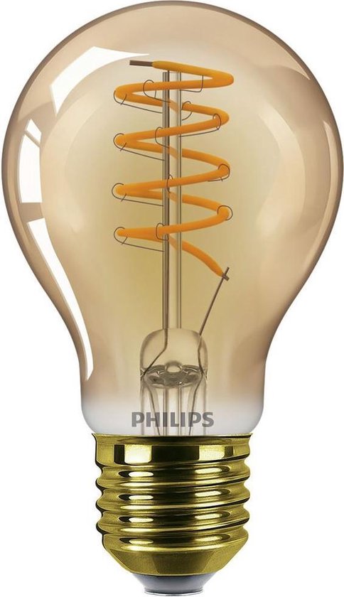 Notebook Frons Facet Philips filament LED lamp - E27 - Warmwit - 1 stuk(s) | bol.com